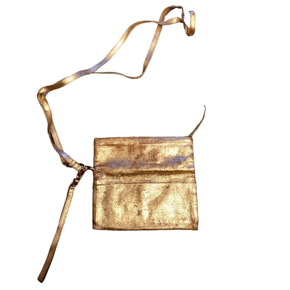 OROTON Glittery Gold Womens Clutch Bag - Picture 8 of 9